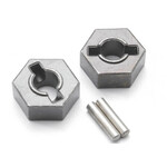Traxxas 4954R - Steel 14mm Hex Wheel Hubs  with 2.5x14mm Axle Pins (2)