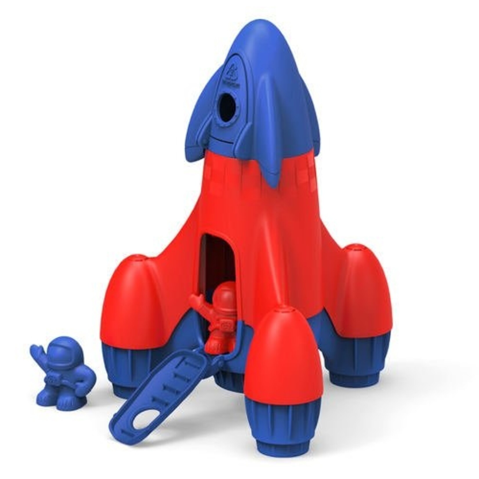 Green Toys Rocket in Red and Blue  - BPA Free, Phthalates Free Play Toy