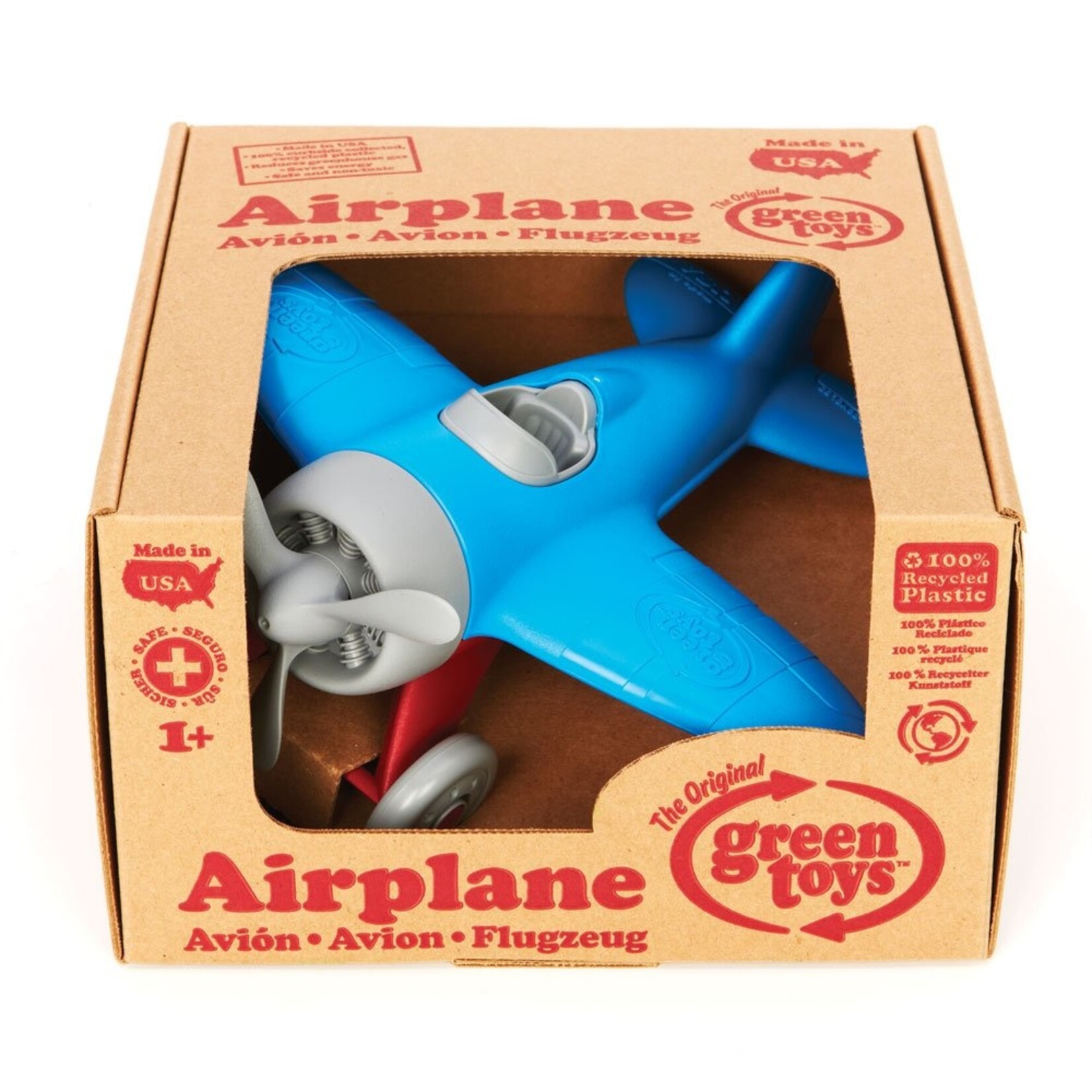 Green Toys Airplane - BPA Free, Phthalates Free Play Toy