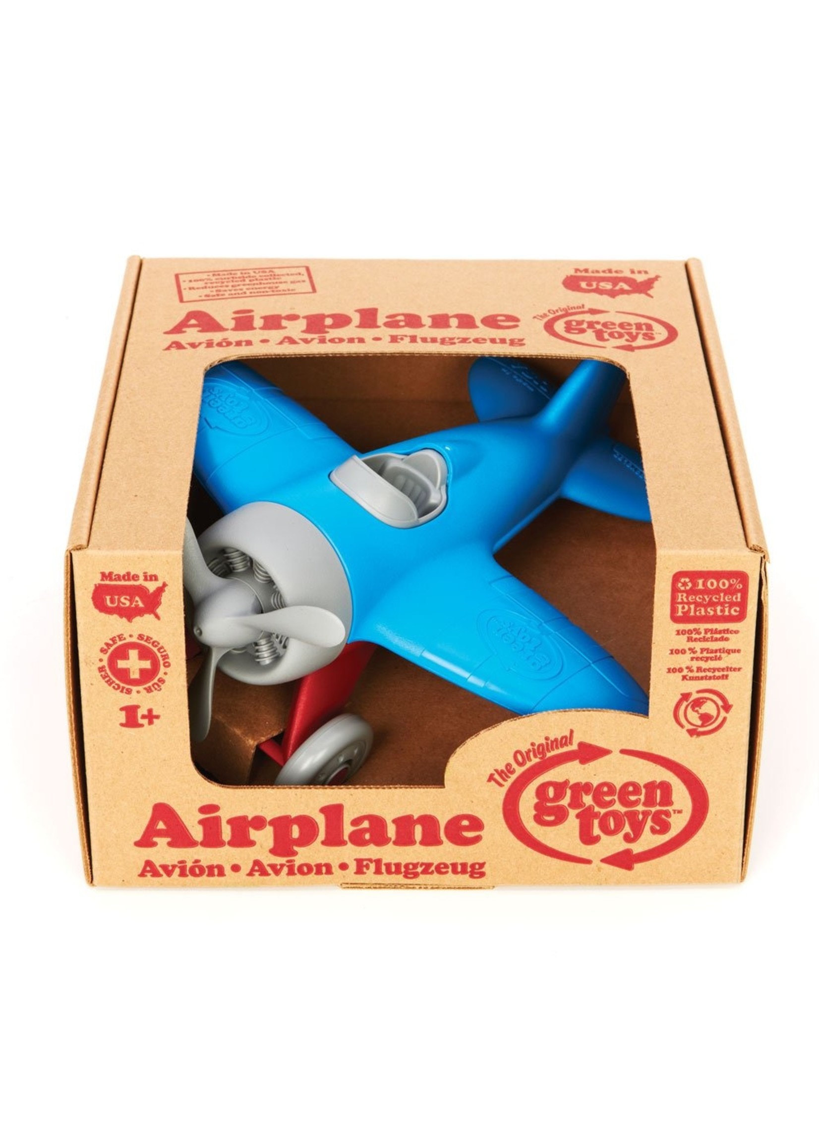 Green Toys Airplane - BPA Free, Phthalates Free Play Toy