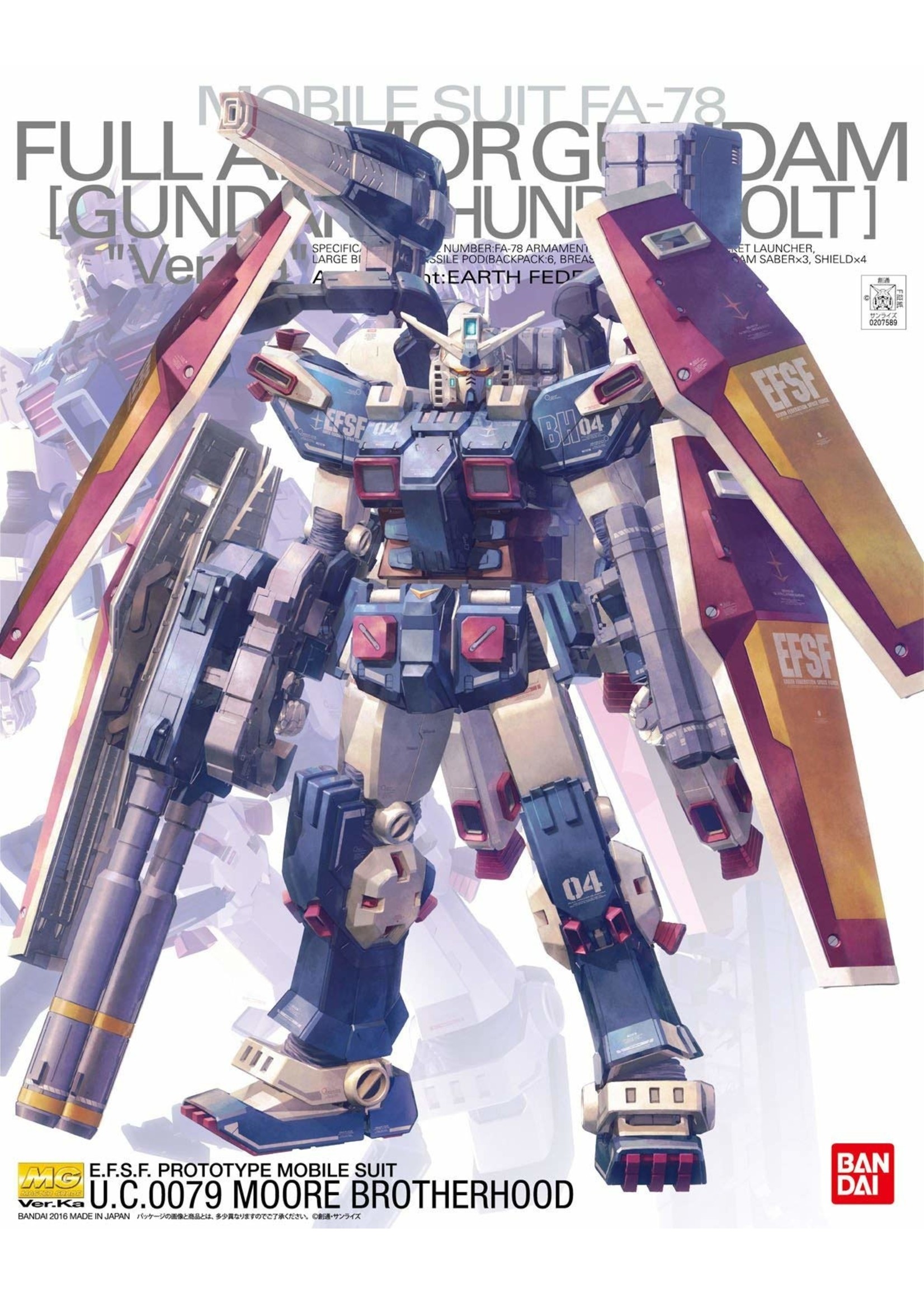 Bandai 207589 - Full Armor Gundam (Gundam Thunderbolt Ver.) Ver. Ka MG -  Hub Hobby