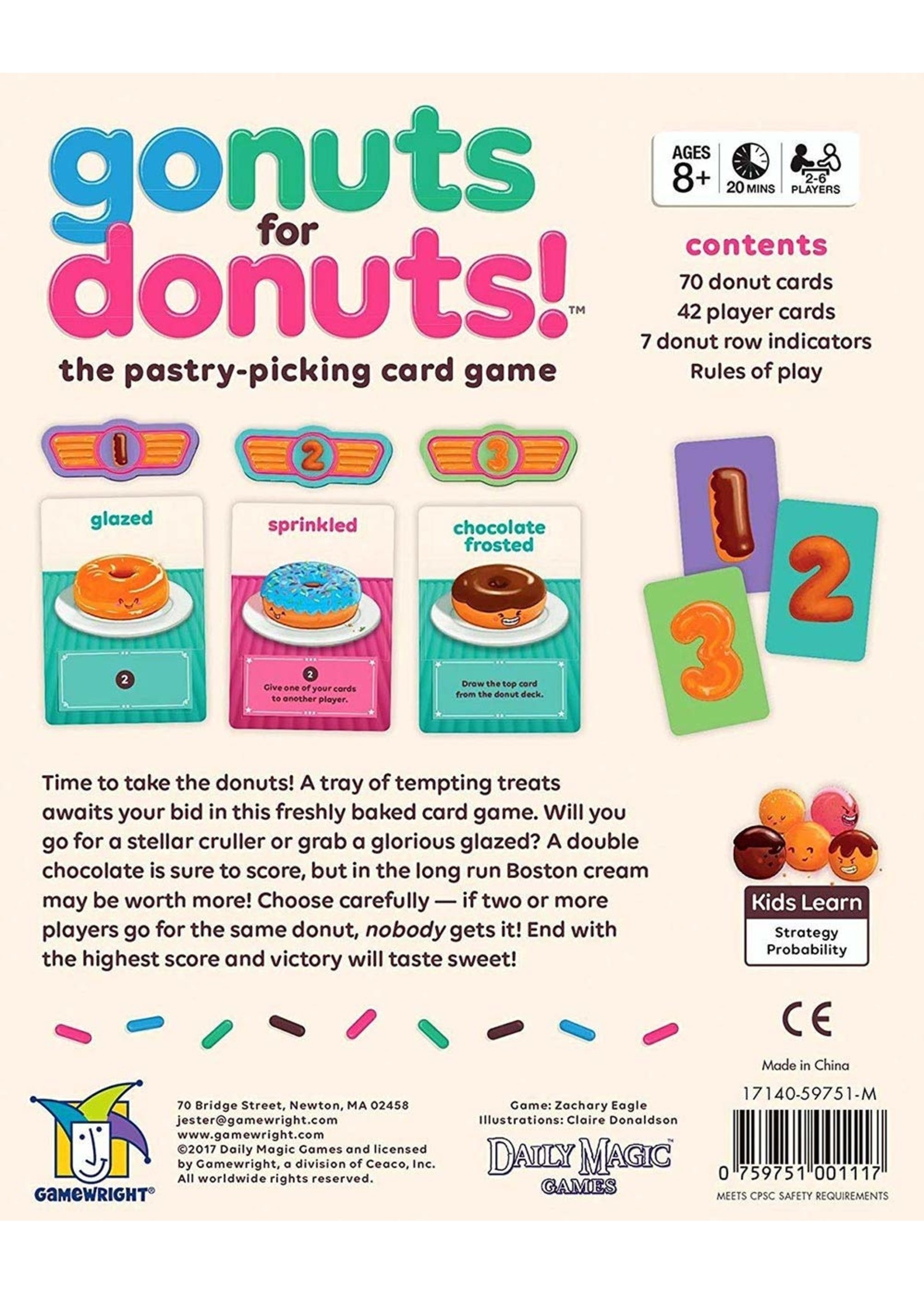 Gamewright Go Nuts For Donuts!