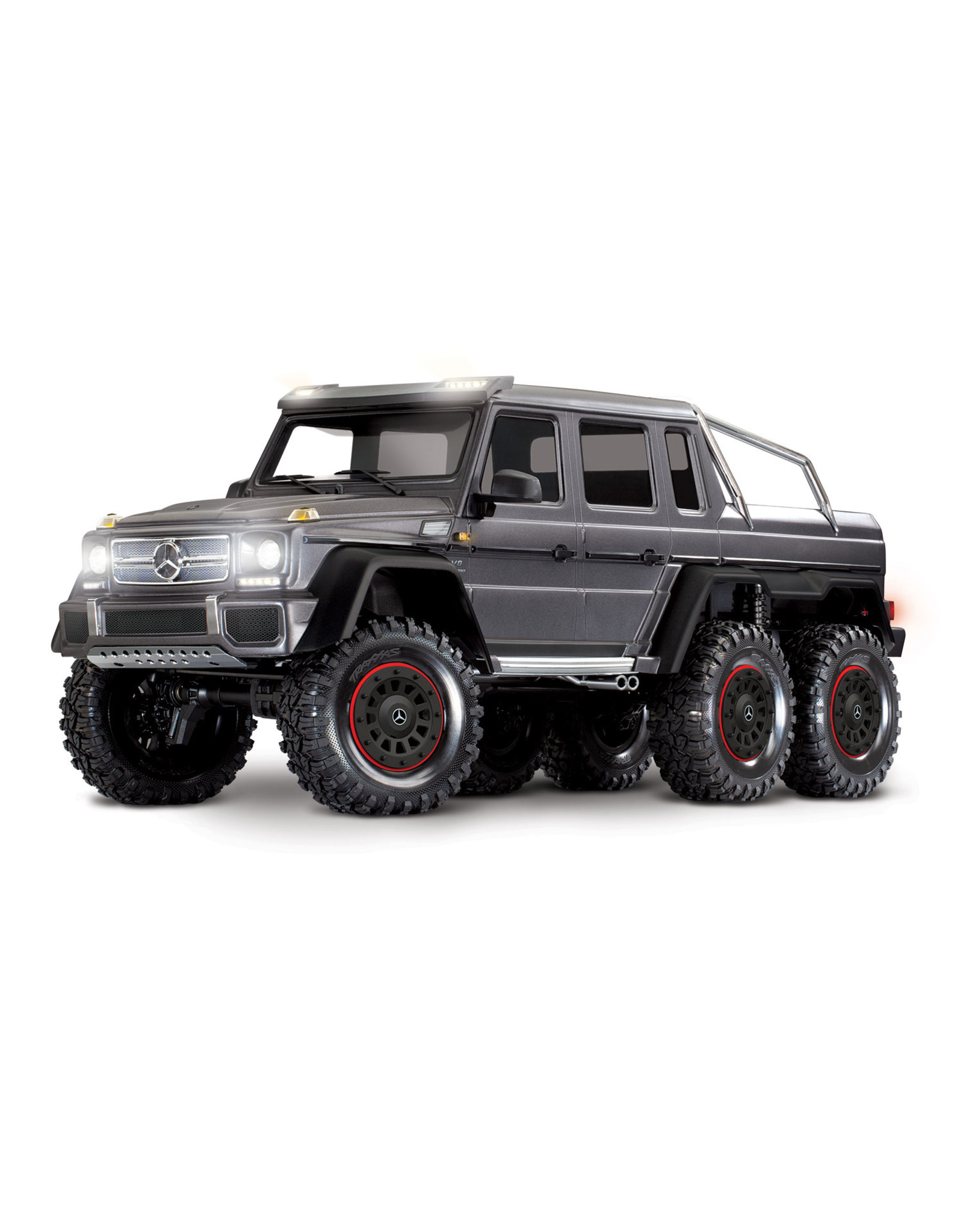 1 10 Mercedes Benz G 63 Amg 6x6 Rtr Scale And Trail Crawler Silver Hub Hobby