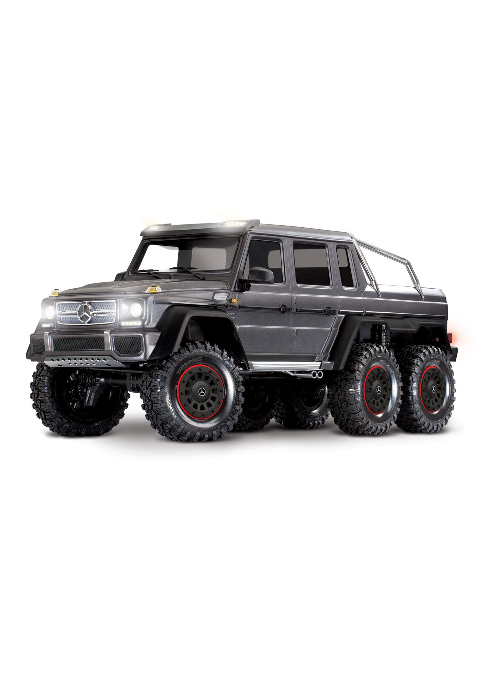 Traxxas 1/10 Mercedes-Benz G 63 AMG 6x6 RTR Scale and Trail Crawler - Silver