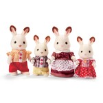 Calico Critters Chocolate Rabbit Family