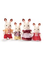 Calico Critters Chocolate Rabbit Family