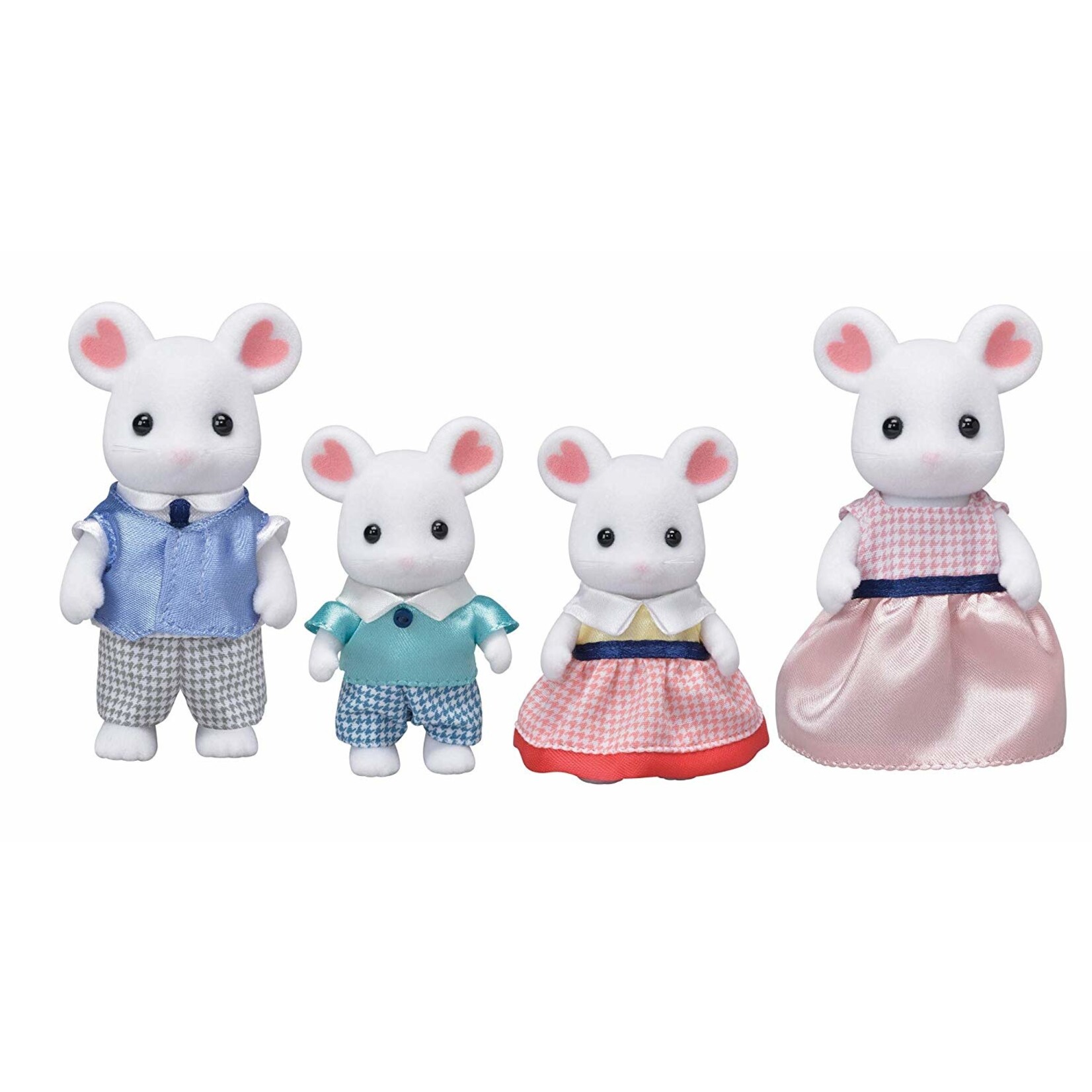 Calico Critters Marshmallow Mouse Family