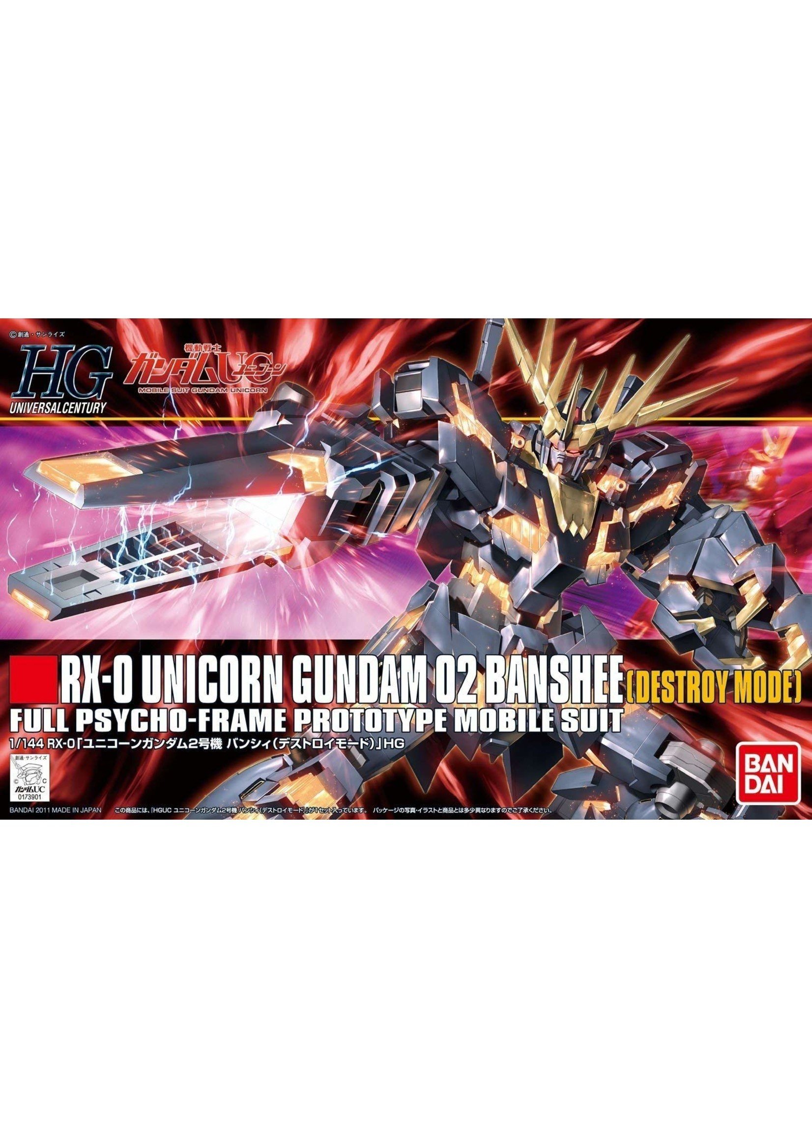 Bandai #134 Unicorn Gundam 02 Banshee (Destroy Mode)
