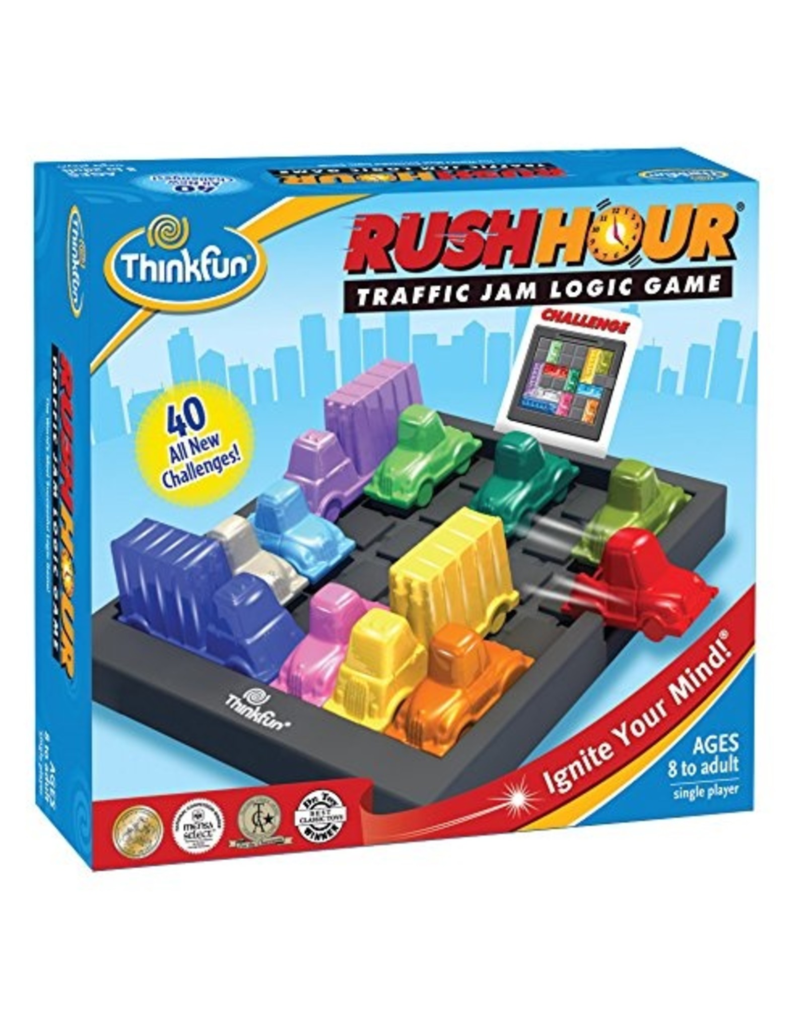 Как собрать rush hour. Игра-головоломка “час пик“ (THINKFUN). Головоломка час пик. THINKFUN головоломки. Логические настольные игры.