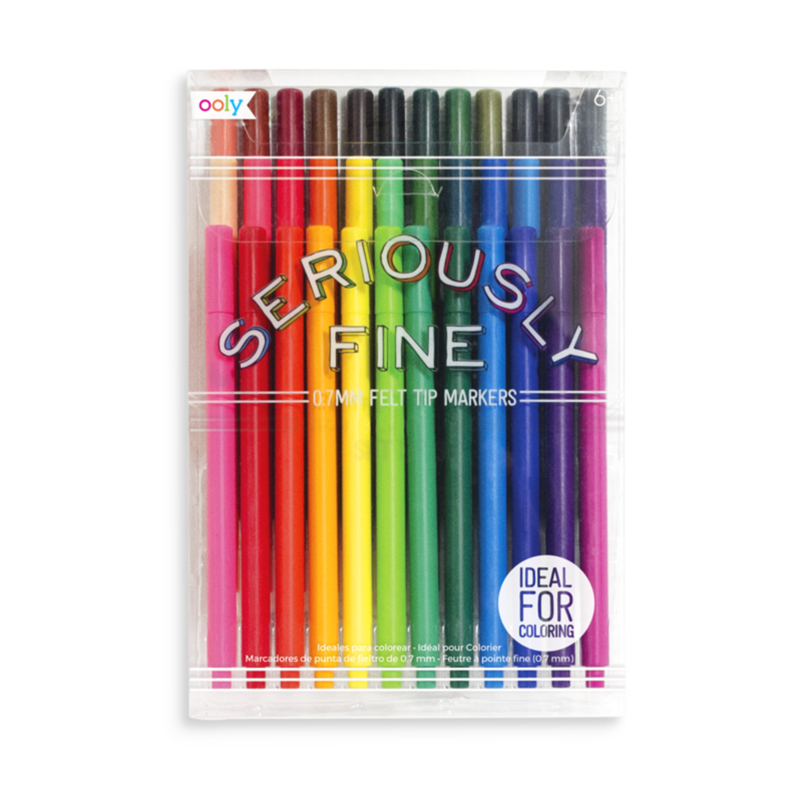 Ooly Seriously Fine Felt Tip Markers - set of 12  /6
