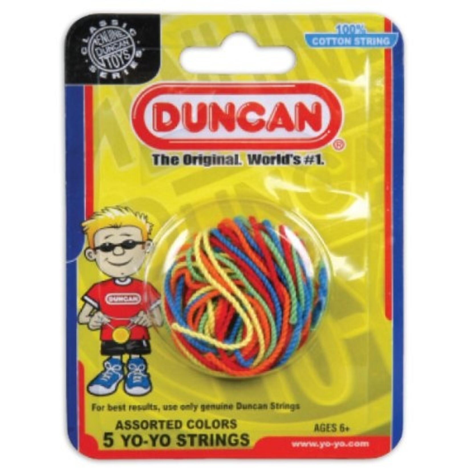 Duncan Yo-Yo String 5 Pack, Multi-Color