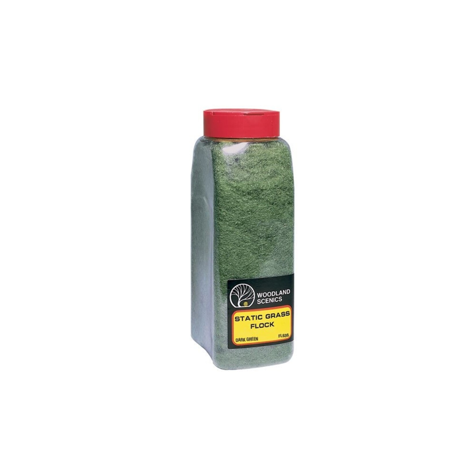 Woodland Scenics FL636 - Grass Flock Shaker, Dark Green