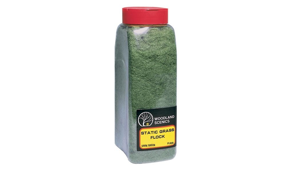 FL636 - Grass Flock Shaker, Dark Green