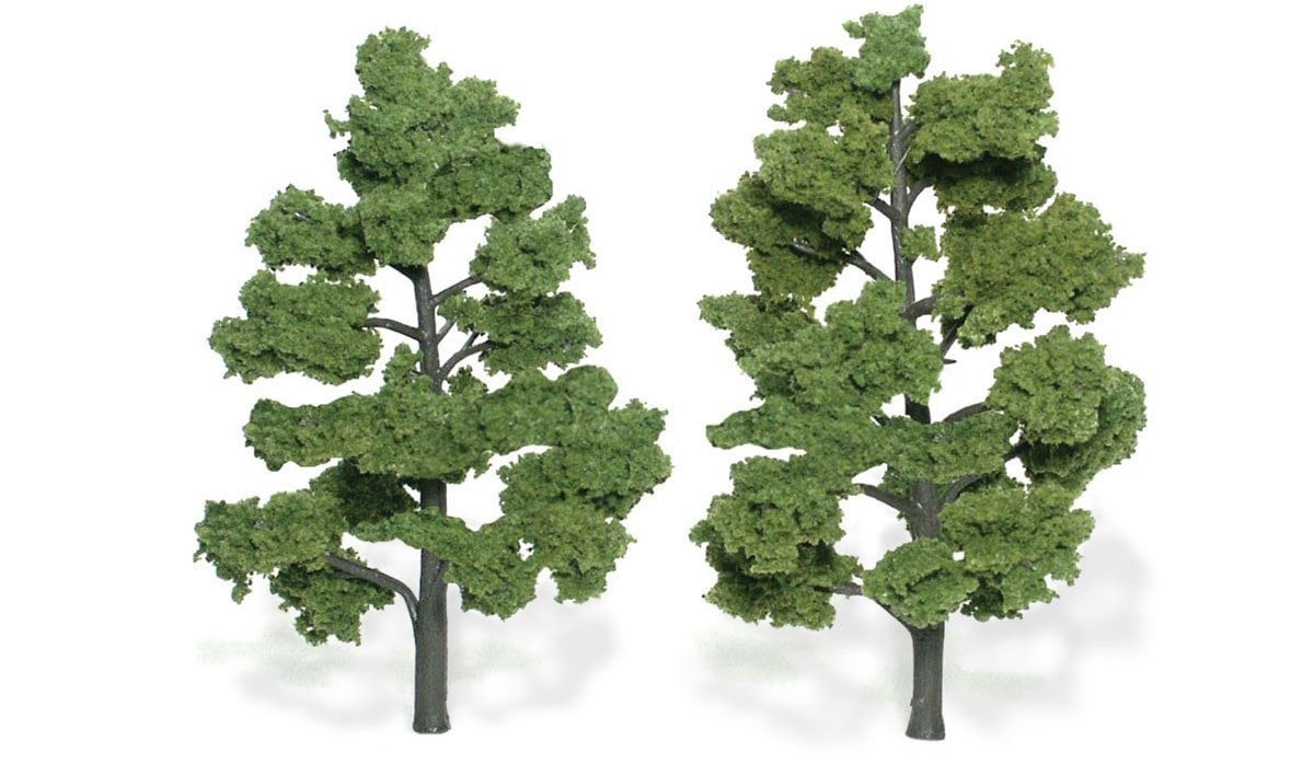 TR1515 - Ready Made Trees, Light Green 6-7" (2)