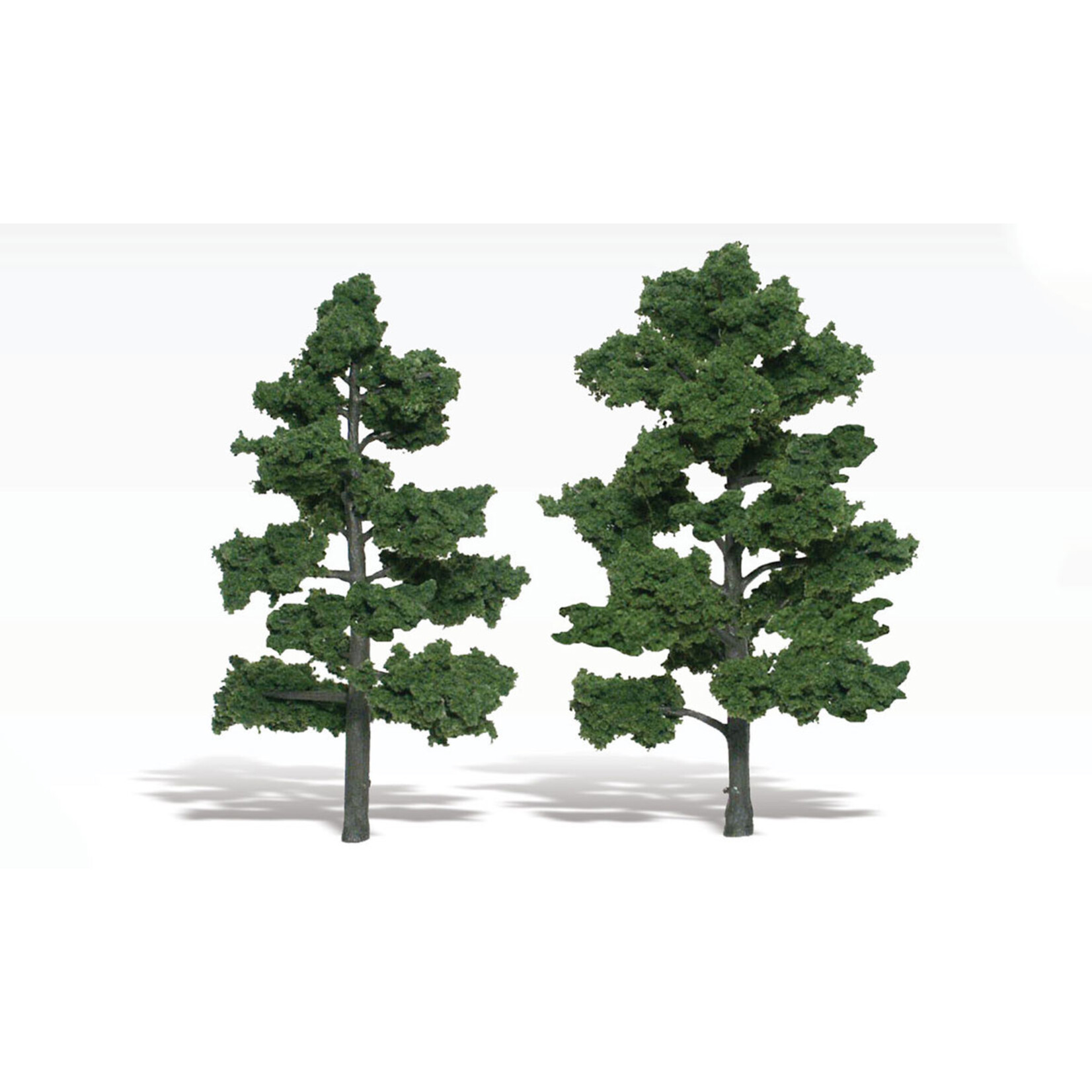 Woodland Scenics TR1516 - Ready Made Trees, Medium Green 6-7" (2)