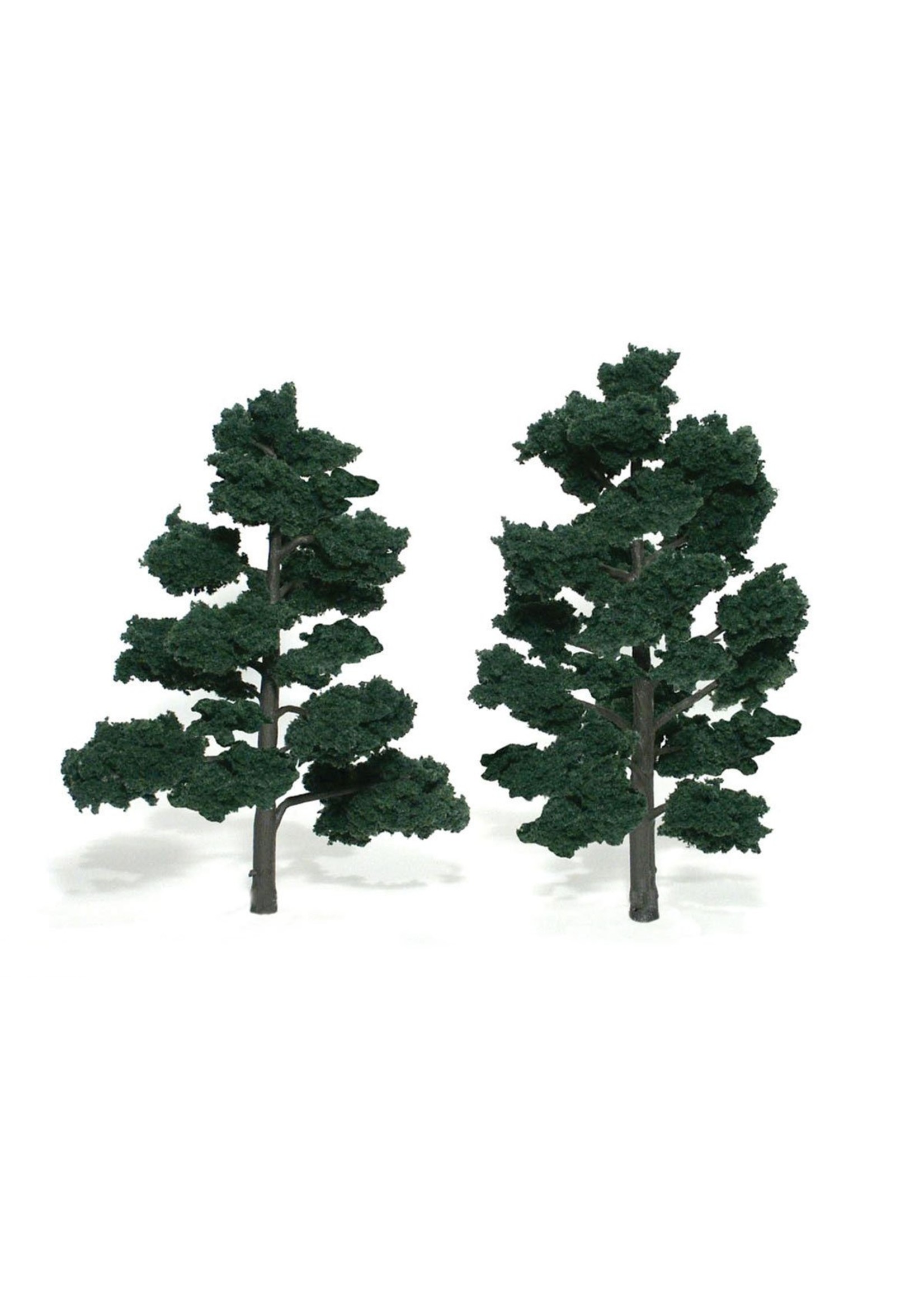 Woodland Scenics TR1517 - Ready Made Trees, Dark Green 6-7" (2)