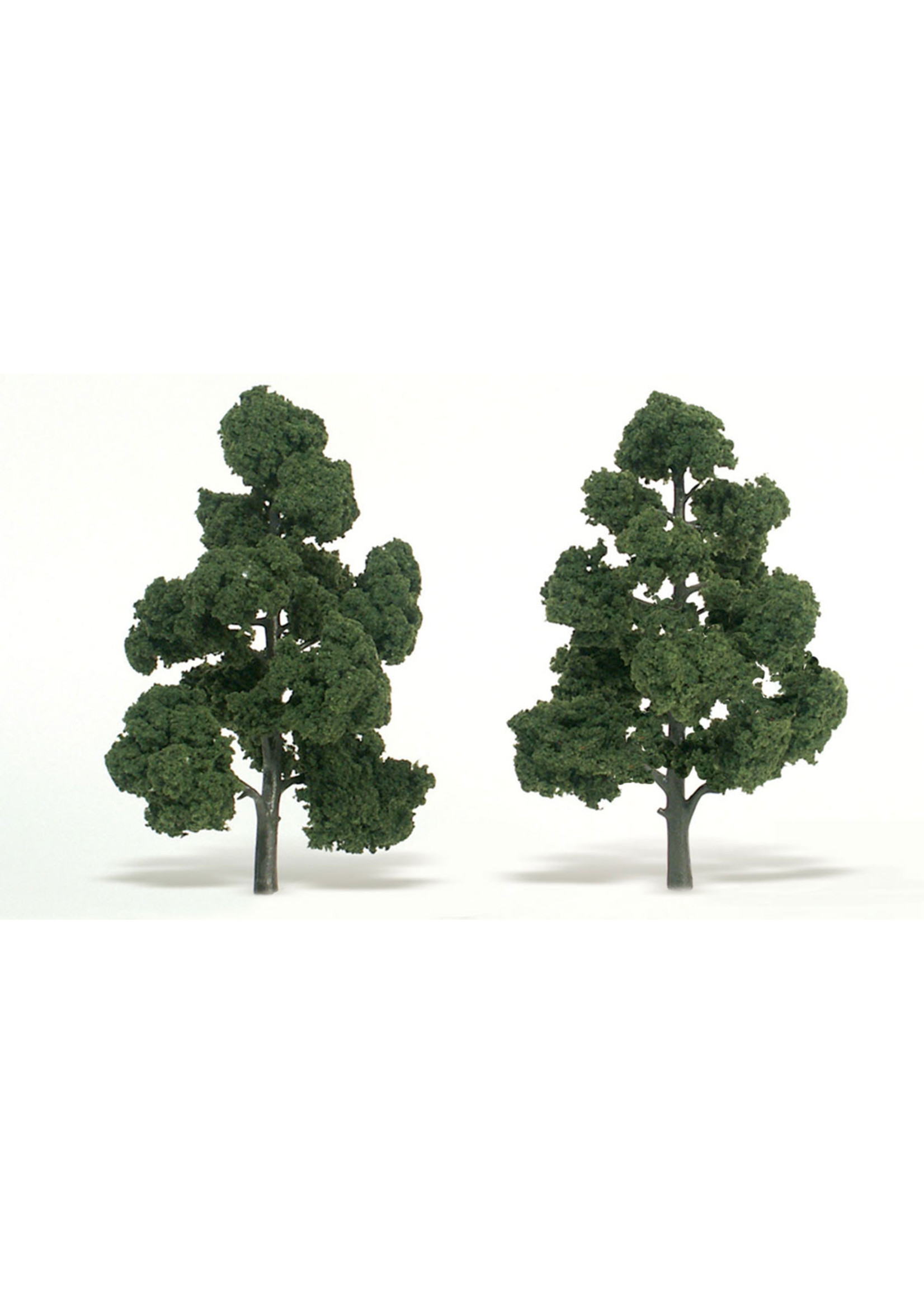 Woodland Scenics TR1518 - Ready Made Trees, Medium Green 7-8" (2)