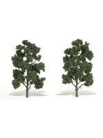 Woodland Scenics TR1519 - Ready Made Trees, Medium Green 8-9" (2)