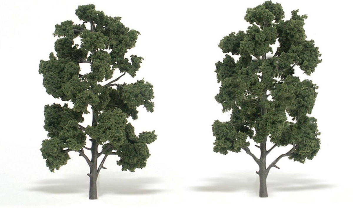 TR1519 - Ready Made Trees, Medium Green 8-9" (2)