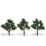Woodland Scenics TR1510 - Ready Made Trees, Medium Green 4-5" (3)