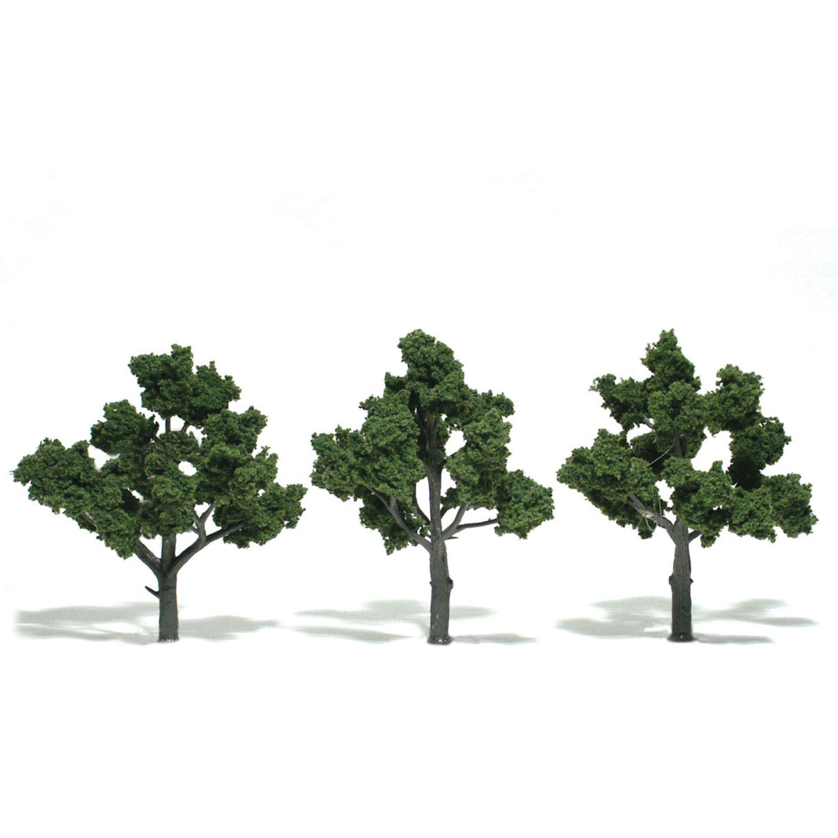 Woodland Scenics TR1510 - Ready Made Trees, Medium Green 4-5" (3)