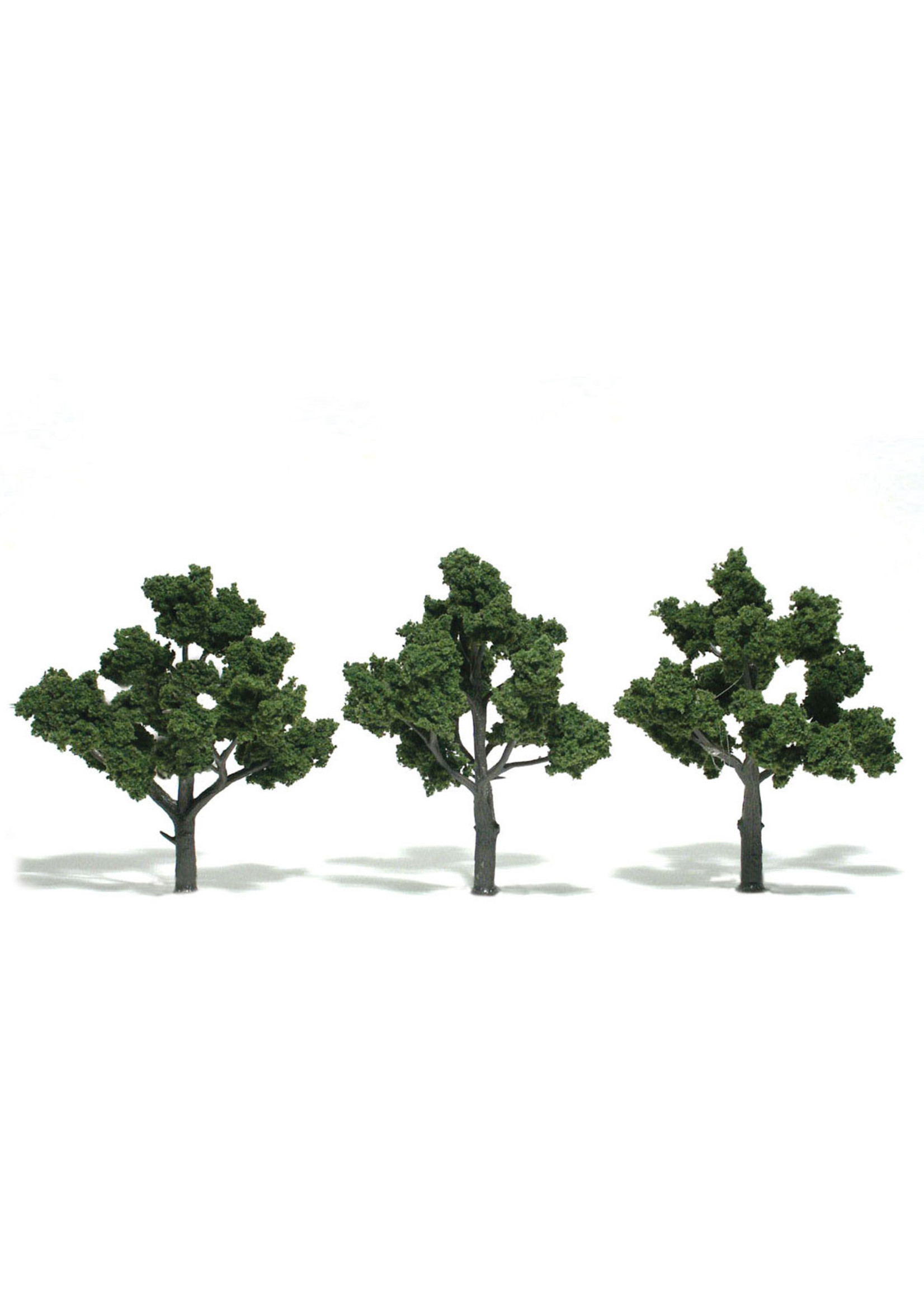 Woodland Scenics TR1510 - Ready Made Trees, Medium Green 4-5" (3)