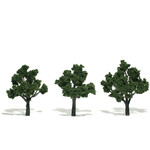 Woodland Scenics TR1507 - Ready Made Trees, Medium Green 3-4" (3)