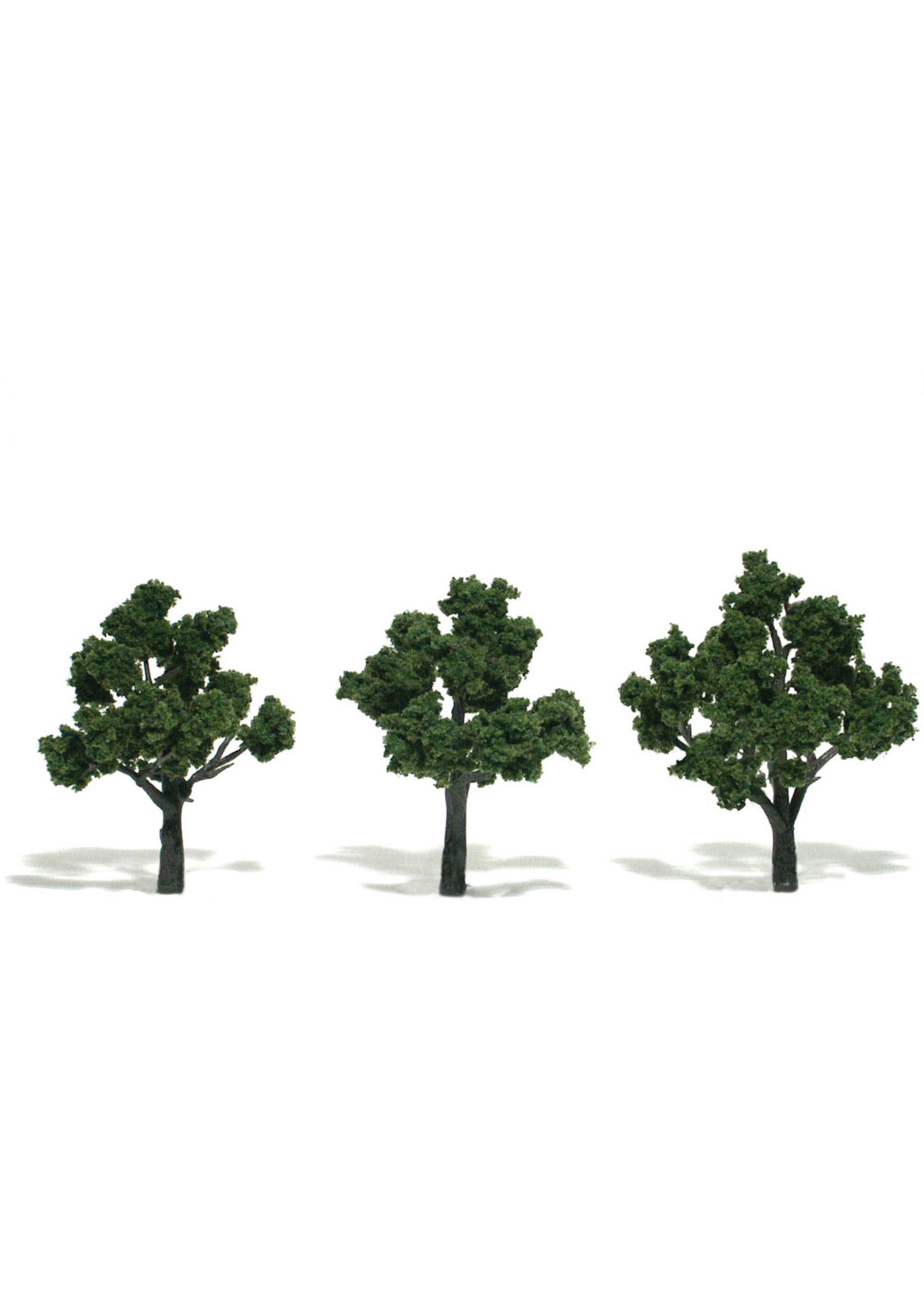 Woodland Scenics TR1507 - Ready Made Trees, Medium Green 3-4" (3)