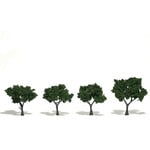 Woodland Scenics TR1504 - Ready Made Trees, Medium Green 2-3" (4)