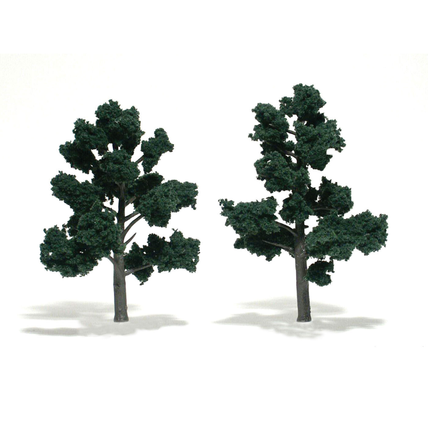 Woodland Scenics TR1514 - Ready Made Trees, Dark Green 5-6" (2)