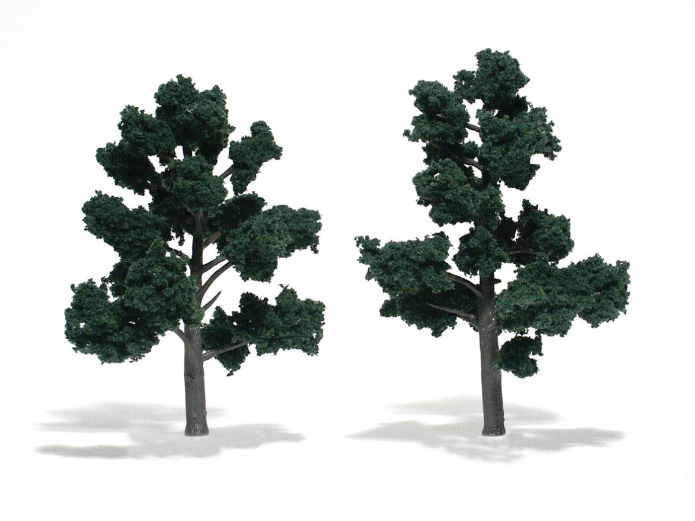TR1514 - Ready Made Trees, Dark Green 5-6" (2)