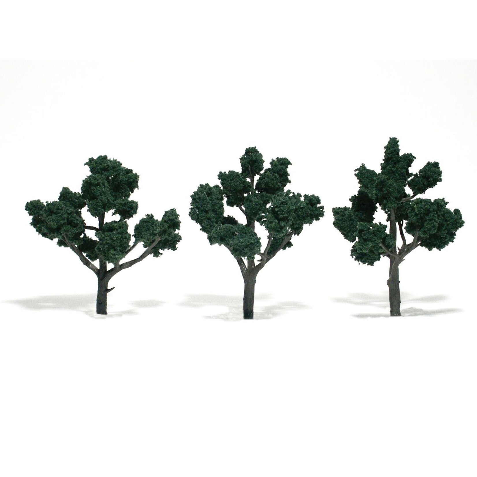 Woodland Scenics TR1511 - Ready Made Trees, Dark Green 4-5" (3)