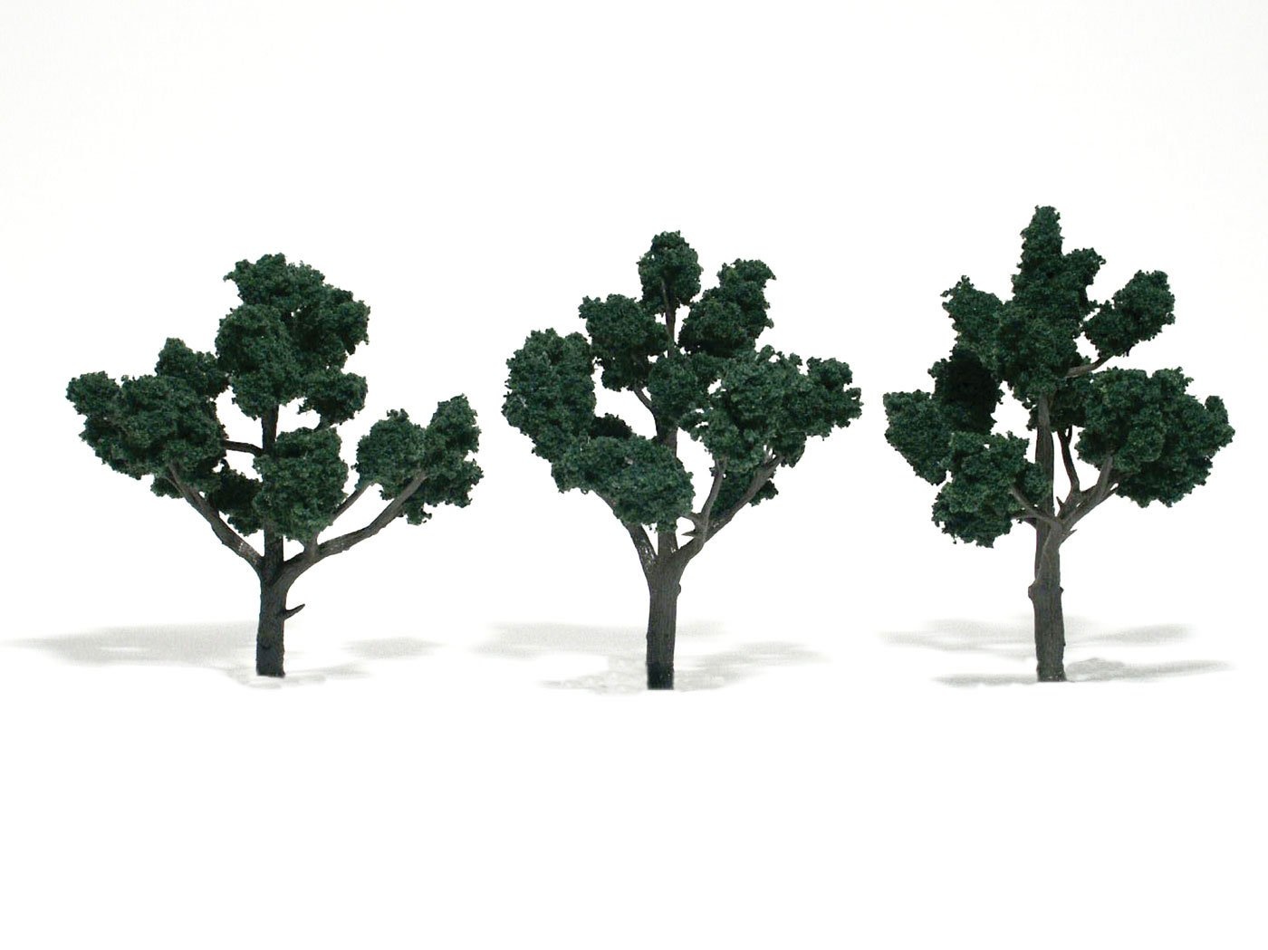 TR1511 - Ready Made Trees, Dark Green 4-5" (3)