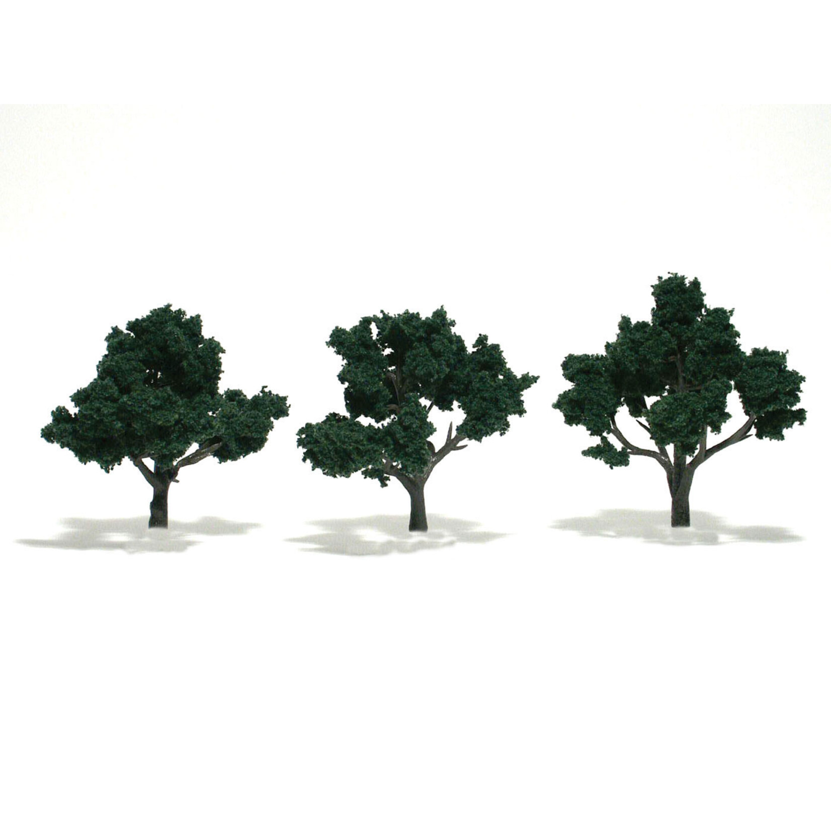 Woodland Scenics TR1508 - Ready Made Trees, Dark Green 3-4" (3)