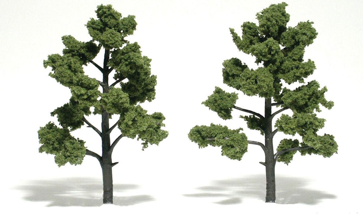 TR1512 - Ready Made Trees, Light Green 5-6" (2)