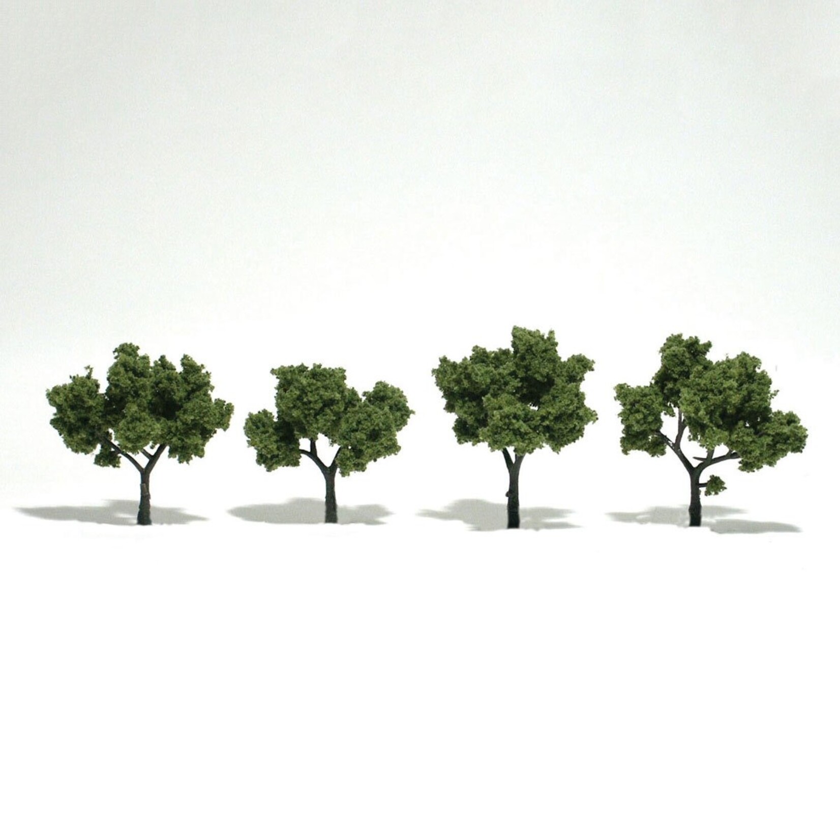 Woodland Scenics TR1503 - Ready Made Trees, Light Green 2-3" (4)