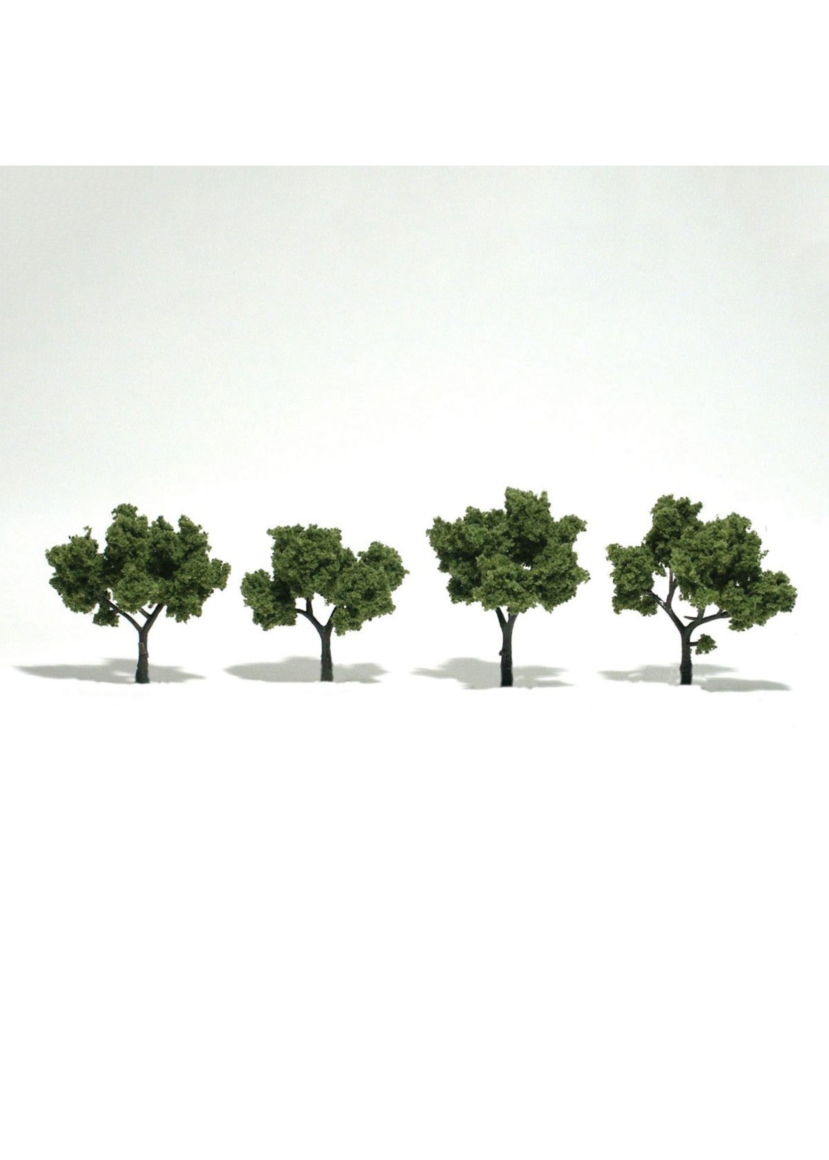 Woodland Scenics TR1503 - Ready Made Trees, Light Green 2-3" (4)