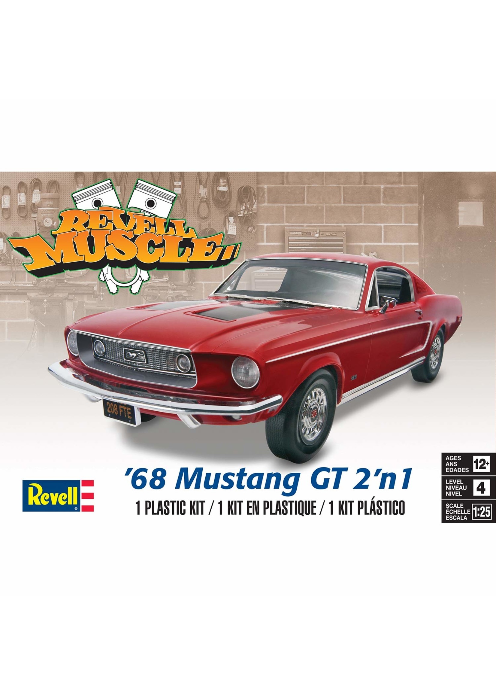 Revell 4215 - 1/25 '68 Mustang GT 2'n1