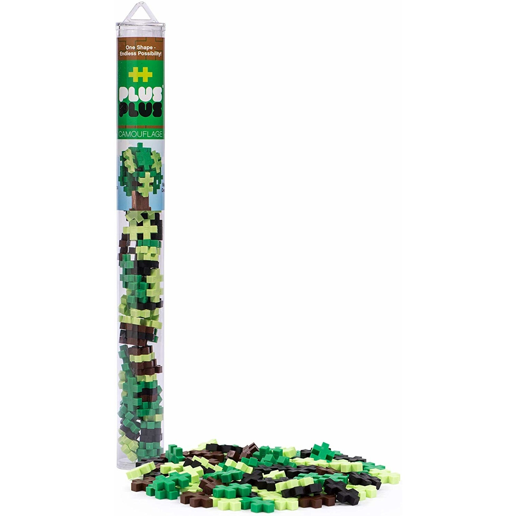 Plus Plus 70pc Tube Camouflage Mix
