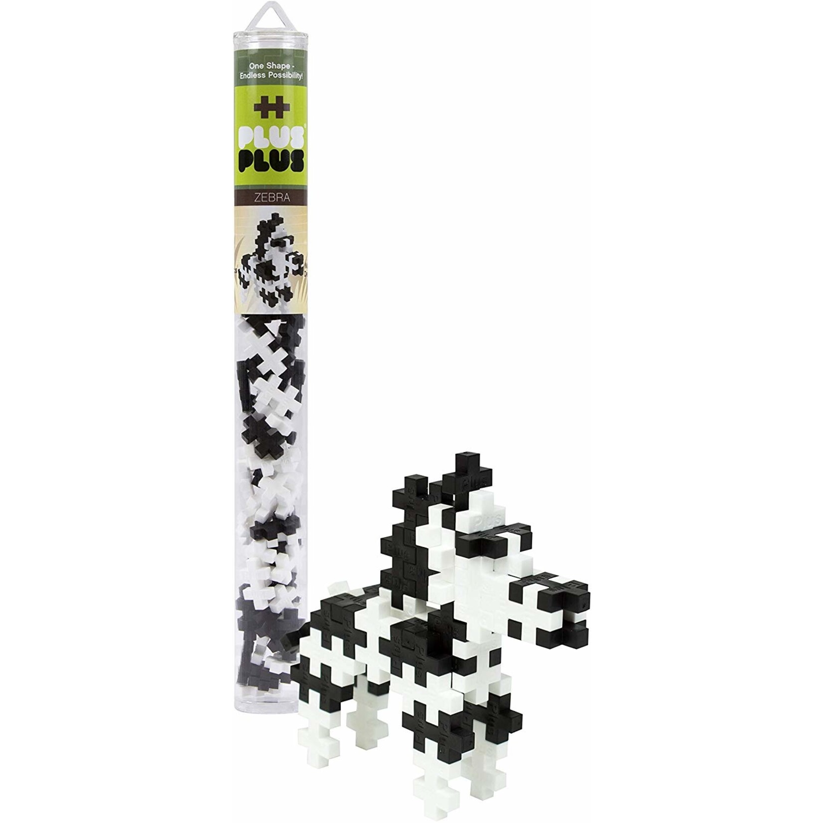 Plus Plus 70pc Tube Zebra Mix