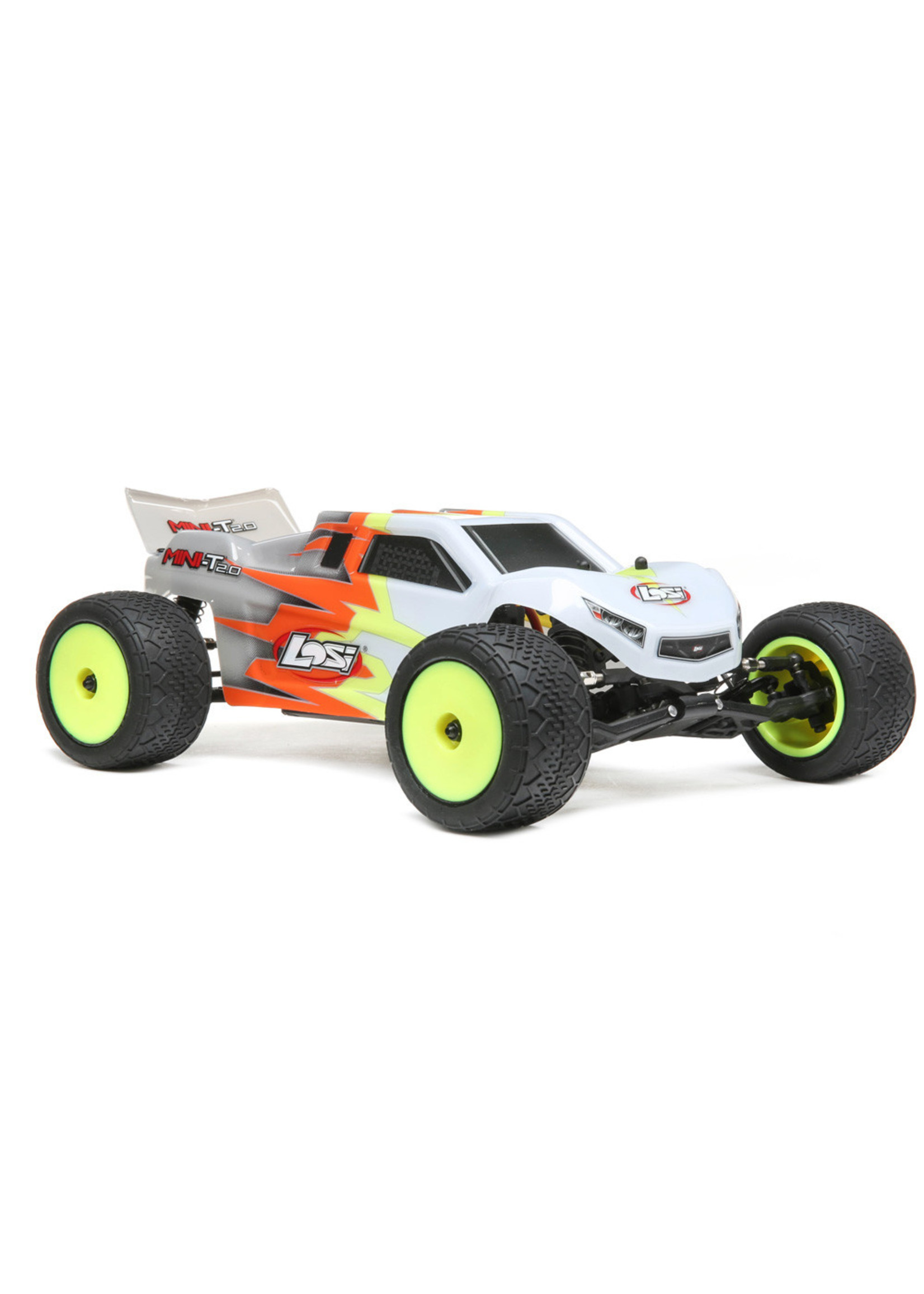 Losi 1/18 Mini-T 2.0 2WD Stadium Truck RTR, Gray/White