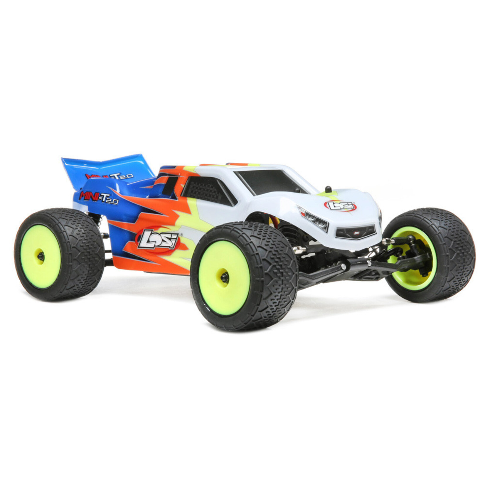 Losi 1/18 Mini-T 2.0 2WD Stadium Truck RTR, Blue/White