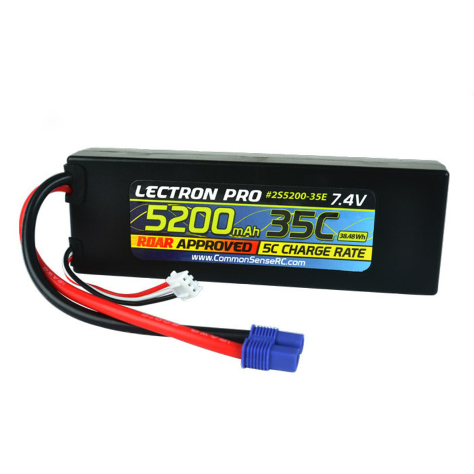 Common Sense RC 5200mAh 35C Lipo Battery w/ EC3-CMS2S5200-35E