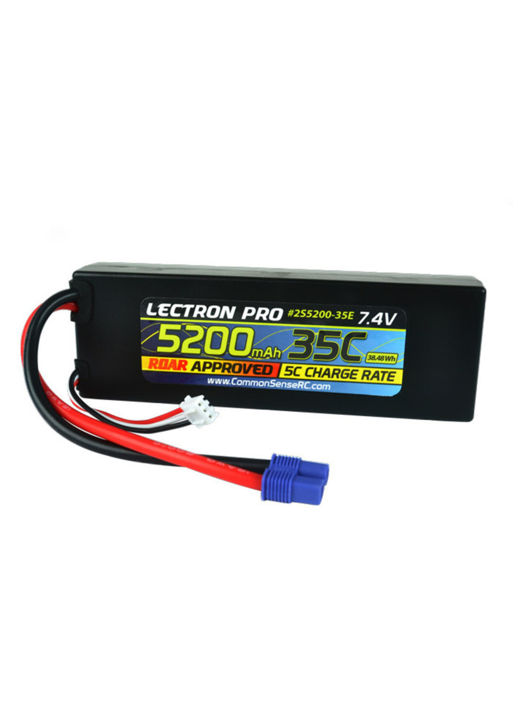 Common Sense RC 5200mAh 35C Lipo Battery w/ EC3-CMS2S5200-35E