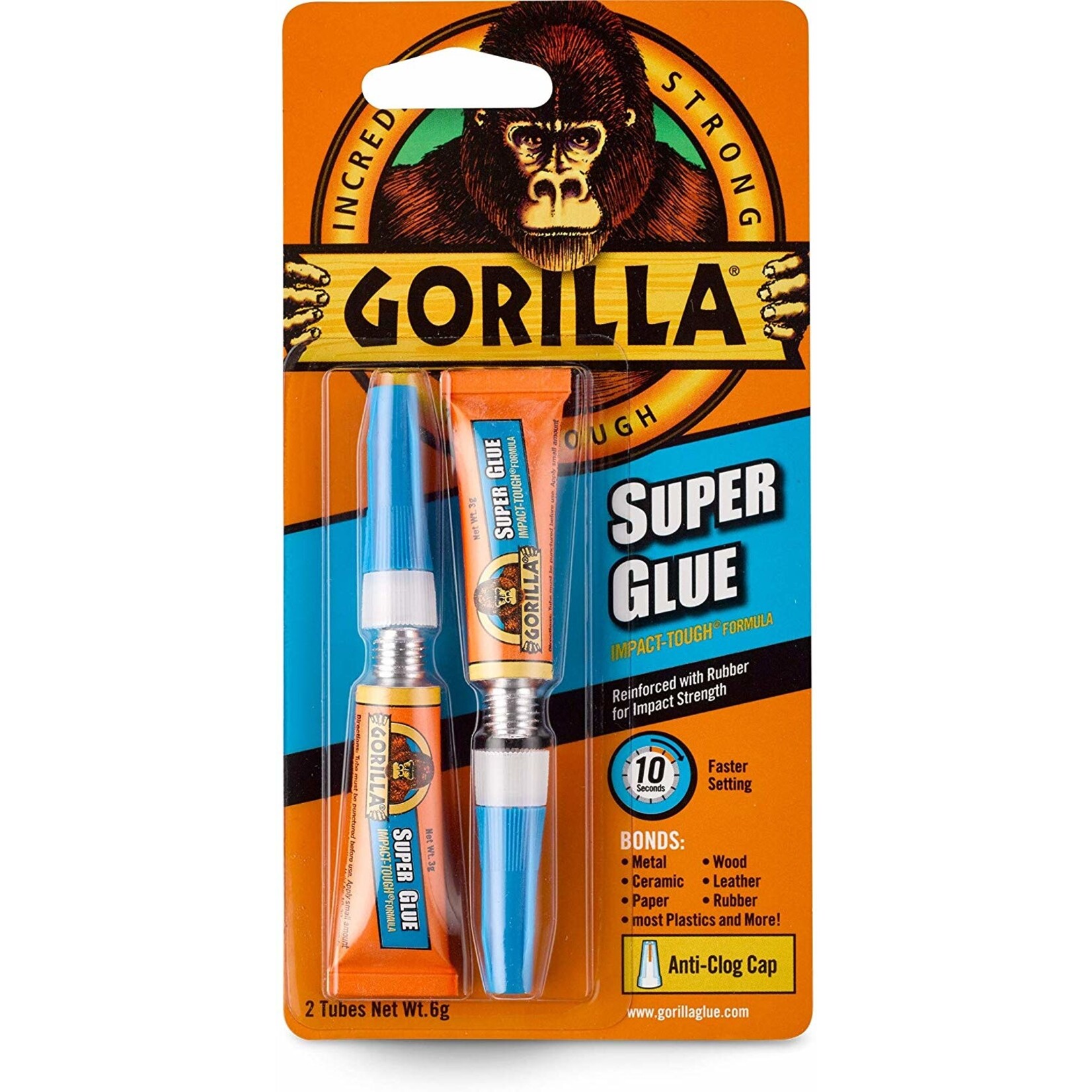 Gorilla Glue 7800101 - Gorilla Super Glue Mini (3g, 2pck)