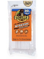 Gorilla Glue Gorilla - Hot Glue Stick Mini (4in, 30pck)