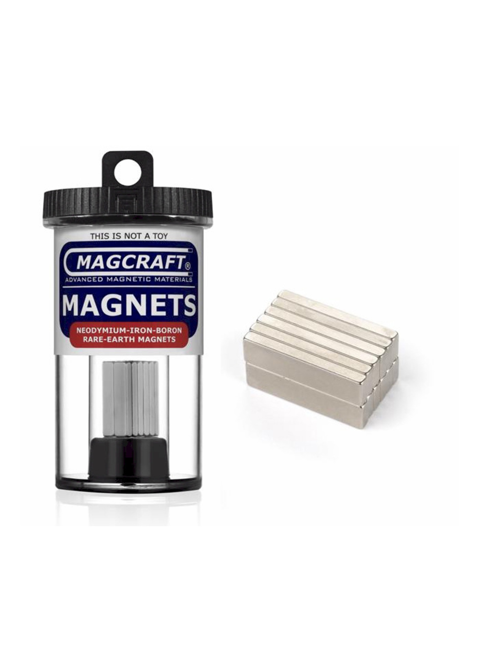 Magcraft NSN0834 - Block 1" x 0.25" x 0.1" (12 Count)