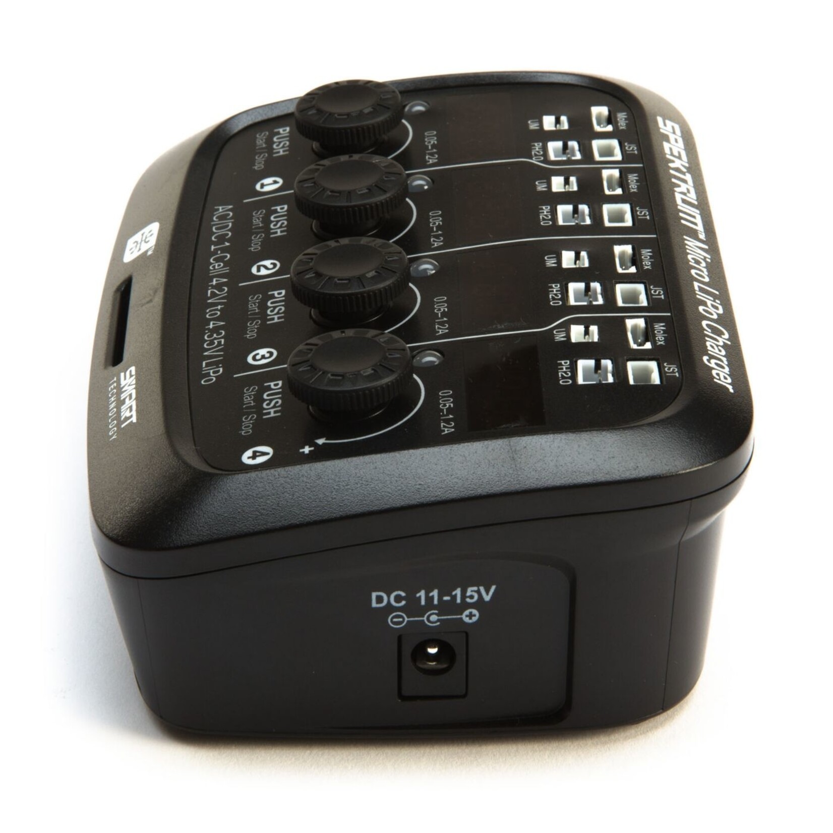 Spektrum SPMXC1040 - S44 Micro 4-port AC/DC 1S LiPo Smart Charger