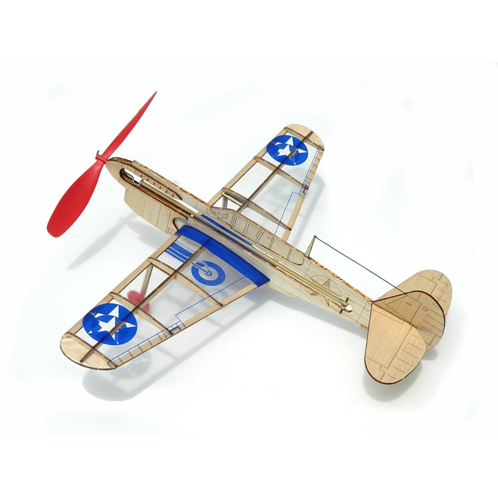 Guillows US Warhawk - Balsa Motorplane Mini Model
