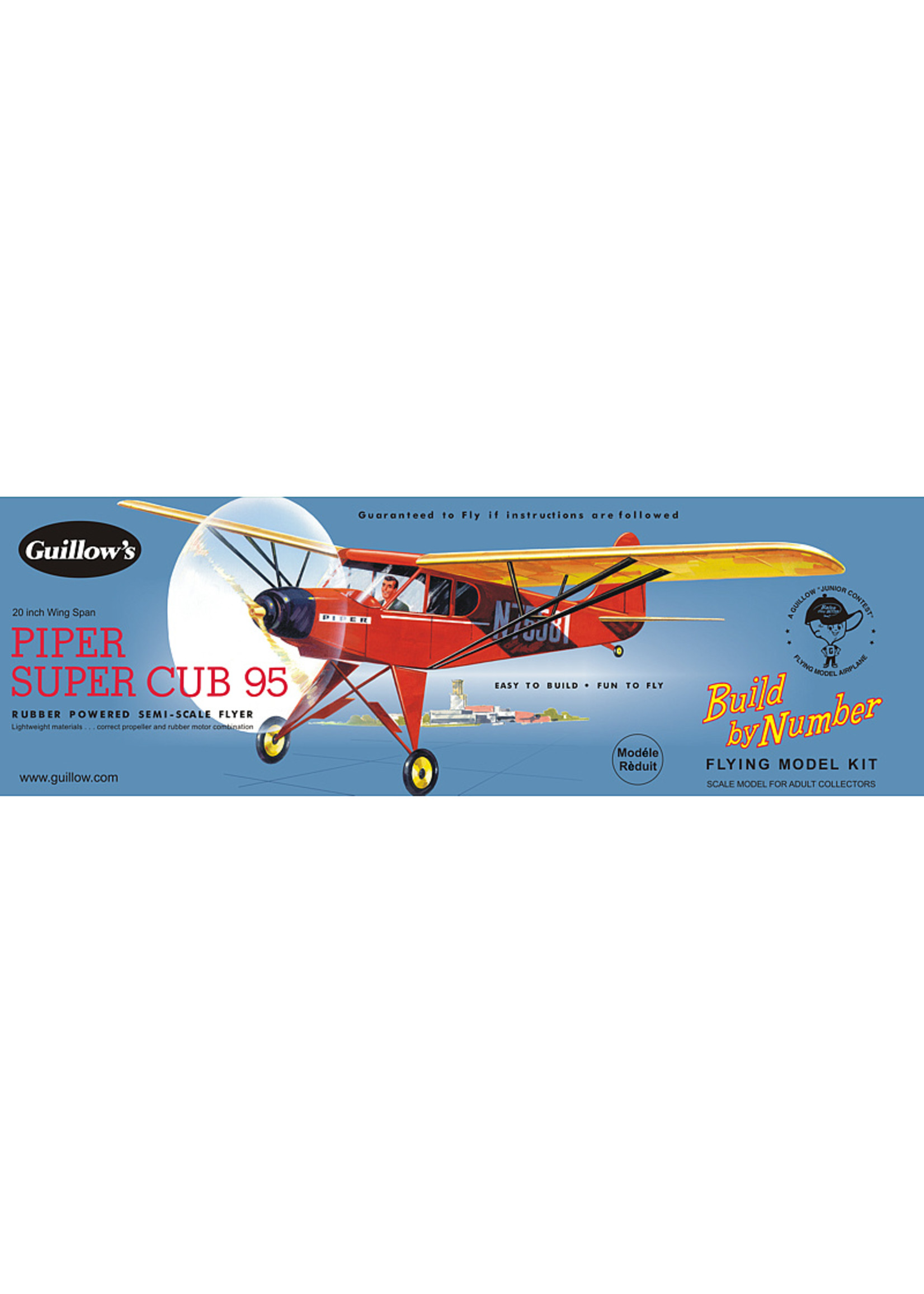 Guillows Piper Super Cub 95 - Balsa Build By Number Plane Kit